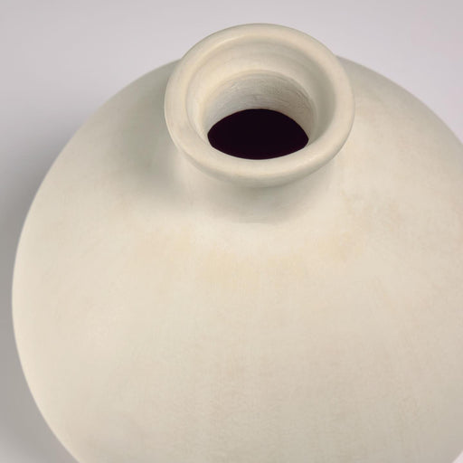 Jarrón Caetana cerámica blanco 22 cm