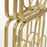 Biombo Dai de acero con acabado dorado 123 x 182 cm