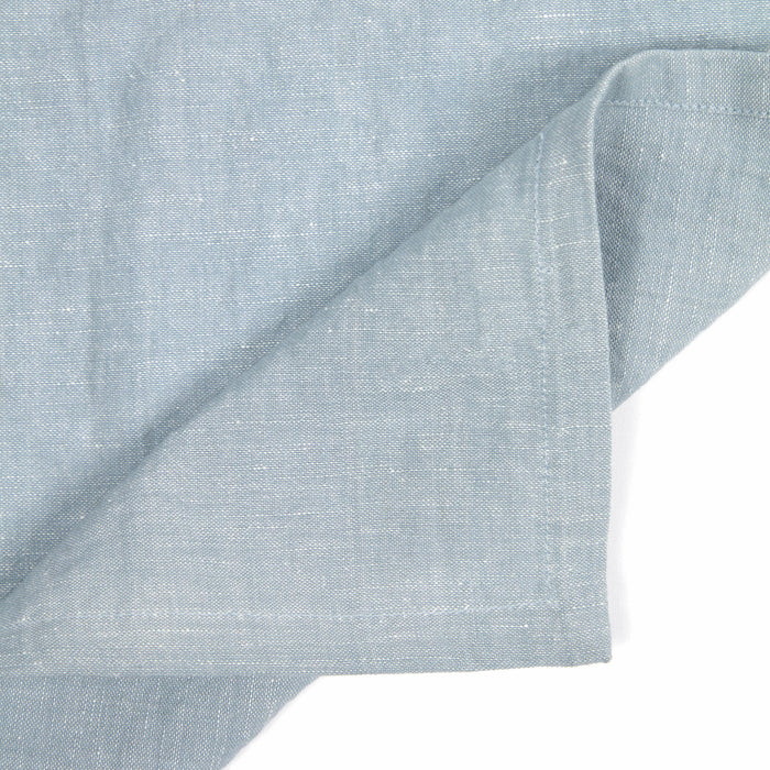 Mantel Ilitia de algodón y lino azul 170 x 250 cm