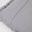 Funda cojín Cedella 100 % algodón terciopelo y flecos gris 45 x 45 cm