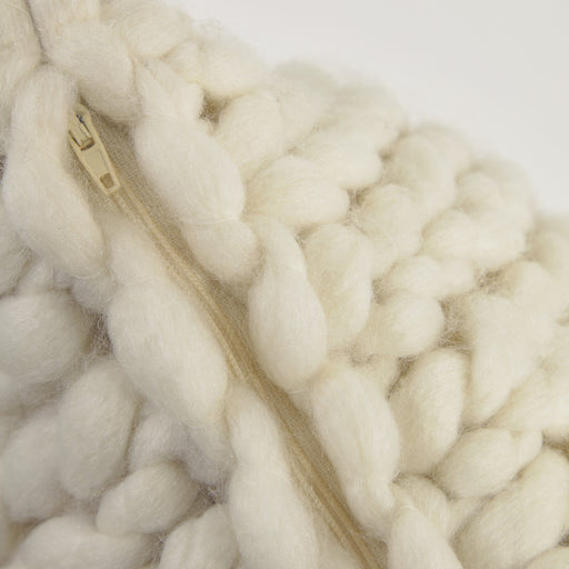 Funda cojín Adonia 100% lana natural 45 x 45 cm