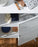 Manta Ginnie 100% algodón azul y beige 130 x 170 cm