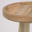 Mesa auxiliar redonda Glenda madera maciza teca Ø 35 cm
