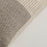 Funda de cojín Sagira 100% algodón con rayas marrón y beige 30 x 50 cm