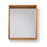 Espejo Kuveni de madera maciza de teca 80 x 65 cm