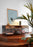 Mueble TV Aida madera maciza de mango y acero  120, 5 x 46 cm