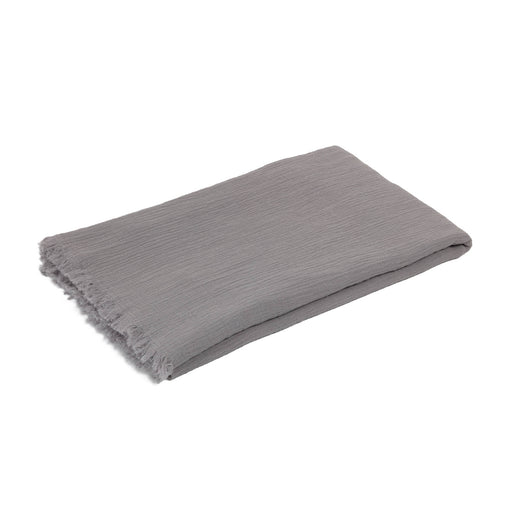 Manta Clarice 100% algodón gris 70 x 100 cm