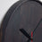 Reloj de pared redondo Zakie de madera maciza de acacia acabado negro Ø 30 cm
