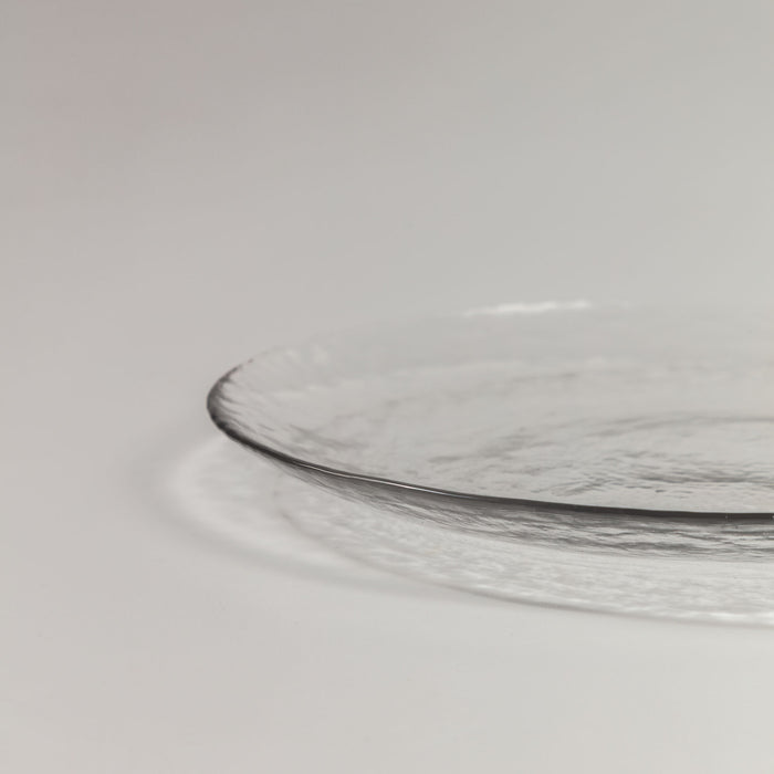 Plato de postre Saree de cristal transparente
