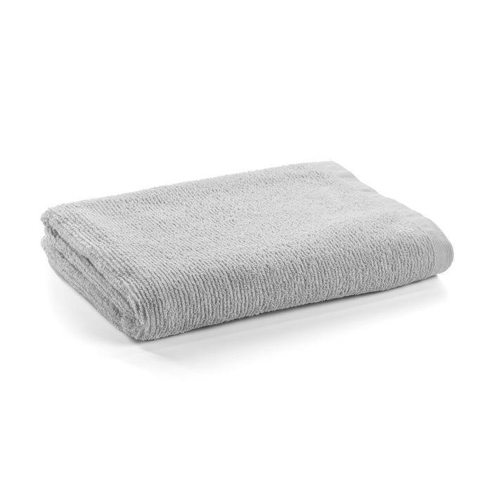 Toalla de baño grande Miekki 100% algodón gris claro