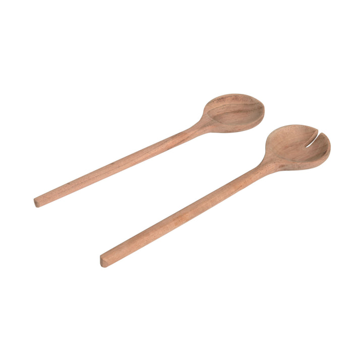 Set Ruperta de 2 utensilios de cocina de madera maciza de acacia