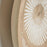 Panel mural Melisa madera maciza mungur rayas blanco Ø 49 cm