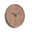 Reloj de pared redondo Zakie de madera maciza de acacia acabado natural Ø 30 cm