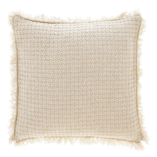 Funda de cojín Amarilys 100% algodón blanco 45 x 45 cm