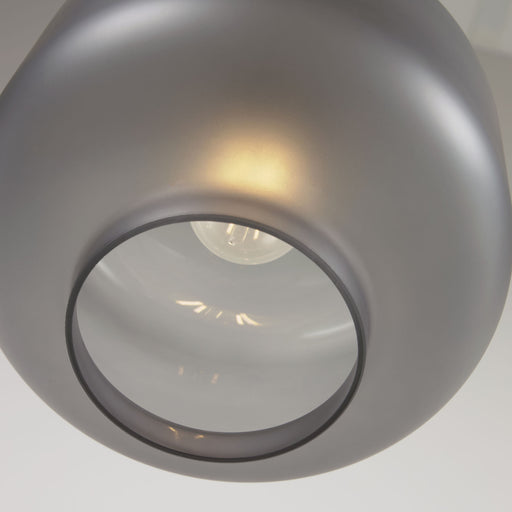 Lámpara de techo Cristabel de cristal gris