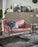 Sofá Brida 2 plazas terciopelo rosa 128 cm