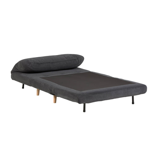 Sofá cama Keren 106 cm efecto pana gris oscuro
