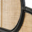Cabecero Lalita de ratán con acabado negro 170 x 120 cm