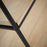 Estantería Push de madera maciza de mango y acero negro 100 x 180 cm