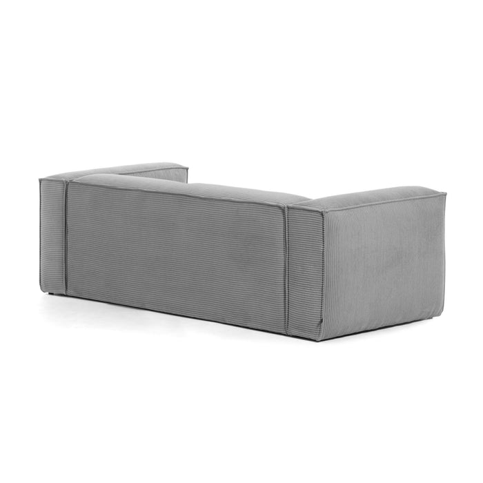 Sofá Blok 2 plazas pana gris 210 cm