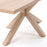 Mesa Argo 160 x 100 cm melamina acabado natural patas de acero efecto madera