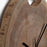 Reloj de pared redondo Yuliana de madera maciza de acacia Ø 35 cm