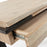 Escritorio Thinh madera maciza de acacia patas de acero acabado negro 125 x 60 cm