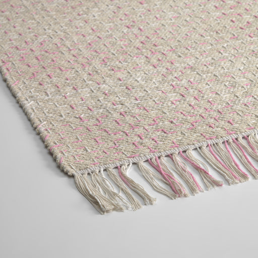 Alfombra Nur 100% algodón orgánico (GOTS) rosa 70 x 140 cm