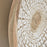 Panel mural Mely madera maciza mungur acabado blanco Ø 50 cm