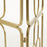 Biombo Dai de acero con acabado dorado 123 x 182 cm