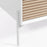 Mesa de centro Marielle de chapa de fresno y lacado blanco 147 x 70 cm