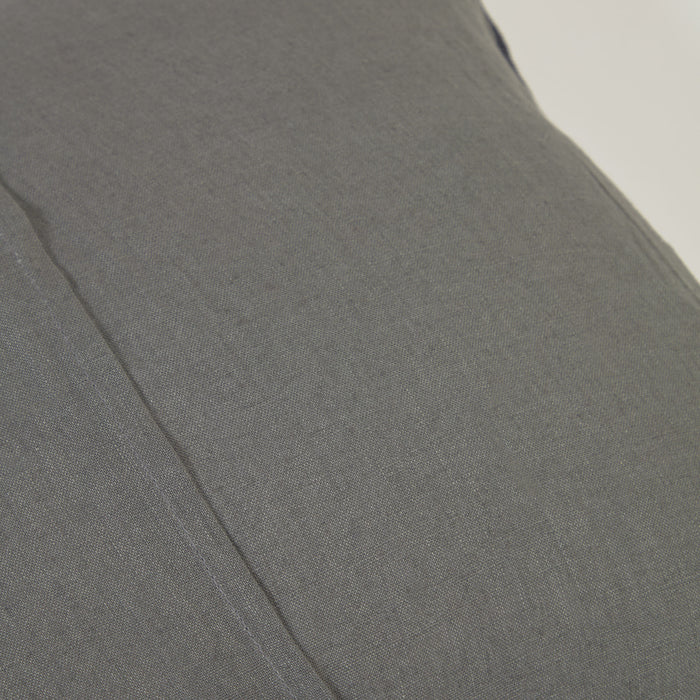 Funda cojín Elea 100% lino gris oscuro 45 x 45 cm