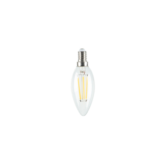 Bombilla LED Bulb E14 4W y 35 mm luz cálida