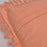 Funda de cojín Shallow 100% algodón naranja de 45 x 45 cm