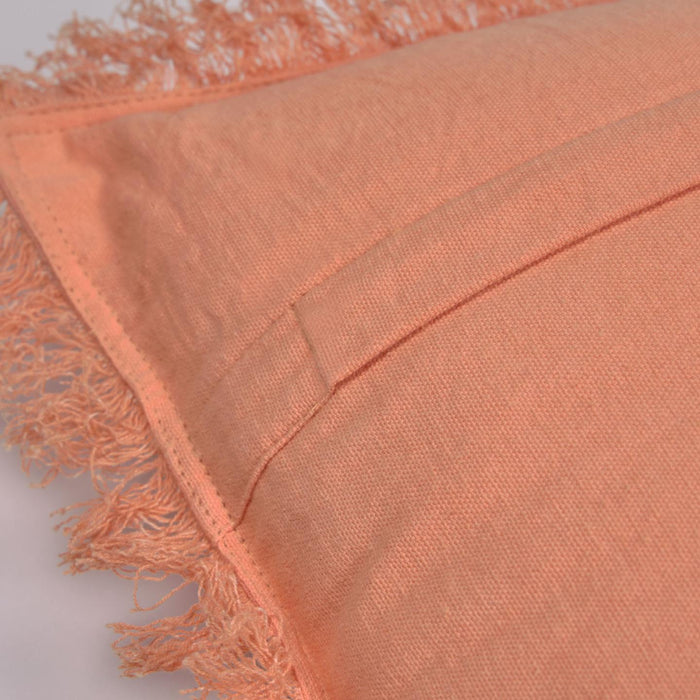 Funda de cojín Shallow 100% algodón naranja de 45 x 45 cm