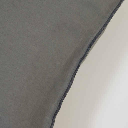 Funda cojín Elea 100% lino gris oscuro 45 x 45 cm