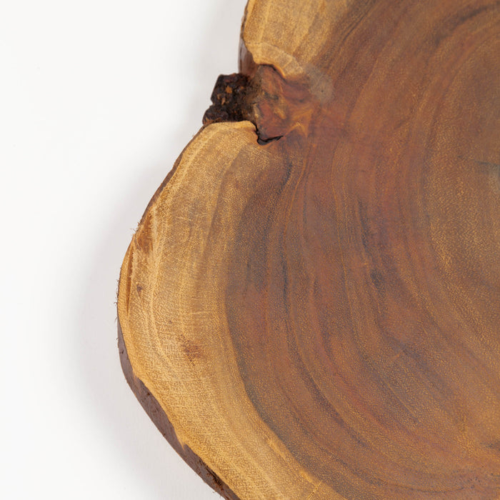 Tabla de servir redonda Ledy madera maciza acacia