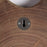 Reloj de pared redondo Yuliana de madera maciza de acacia Ø 35 cm