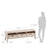 Mueble de TV Alen madera maciza acacia 165 x 50 cm